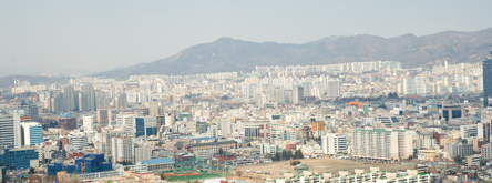 보문산전망대와 대전 풍경