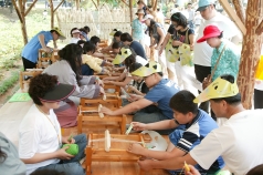 서천한산모시마을에서는 무려 베를 짜 볼 수 있다는 사실!