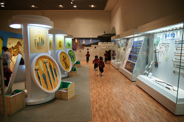 국립중앙박물관 어린이박물관 내부는 아이들이 문화유산에 대해 쉽게이해할 수 있도록 꾸며져있다.