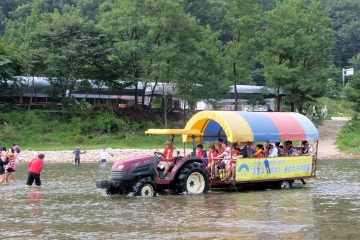 1년 365일, 축제와 함께 방문객들을 기다리는 명물 트랙터와 수미식당.