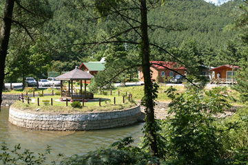 위에서부터 순서대로 춘장대해수욕장과 문헌서원, 희리산자연휴양림과 천방산 풍광