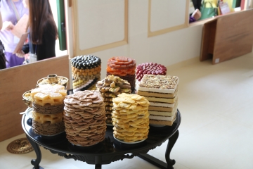 다양한 음식모형을 재현한 경복궁 소주방의 모습