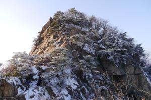 겨울에 붉어지는 양주 불곡산(佛谷山),경기도 양주시