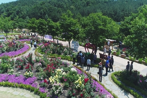 사랑과 낭만의 노근리평화공원 정원축제, ‘꽃길만 걸어요!’