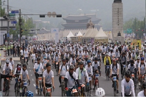 서울시, 9(일) 6천대‘서울 자전거대행진’도심.한강 21Km 누빈다