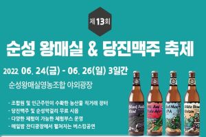 새콤달콤 왕매실과 시원한 맥주…제13회 순성왕매실과 당진맥주축제 개최