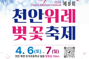 ‘제9회 천안위례벚꽃축제 ’4월 6~7일 개최