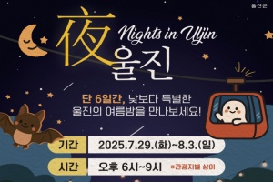 울진군, 낮보다 특별한 울진의 밤, 야간 관광 프로그램 ‘야(夜) 울진’ 운영