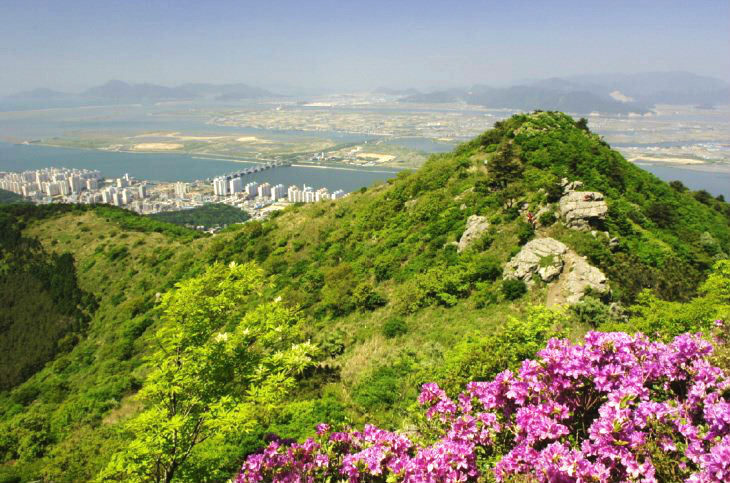 승학산은 부산 시내의 모습을 한 눈에 내려다 볼 수 있어 부산 시민들이 즐겨 찾는 산이다.