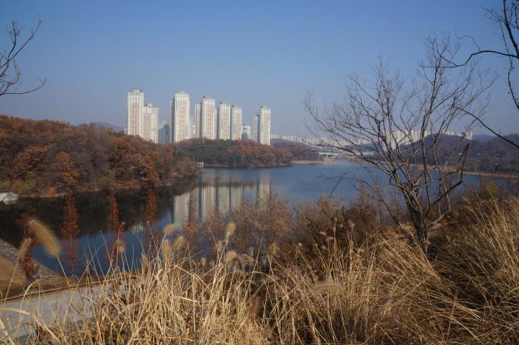 가을빛으로 물든 광교호수공원